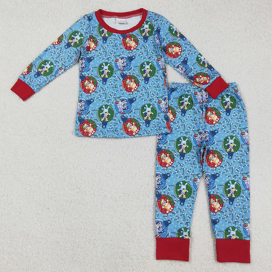 Baby Boys Pajamas Christmas Dogs Top Pants Sleepwear Clothes Sets BLP0638 9.1