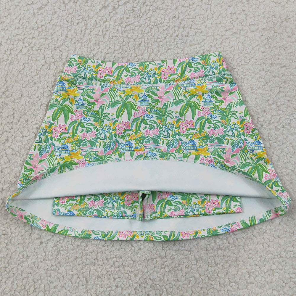 Baby Girls Skirts Beach Sea Pants Yoga Active Skirt Shorts Bottom GLK0311