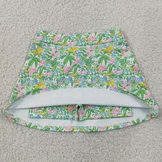 Baby Girls Skirts Beach Sea Pants Yoga Active Skirt Shorts Bottom GLK0311