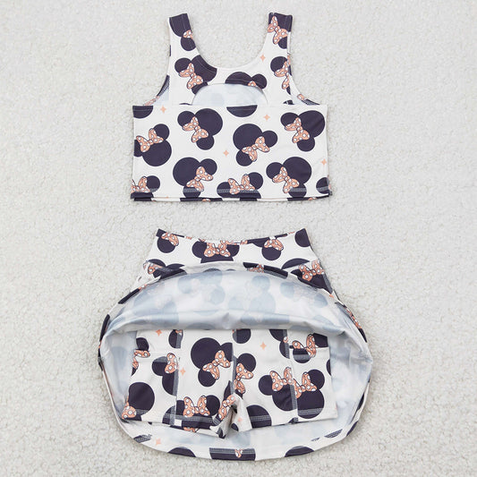 Baby Girls Dress Cartoon Top Skort Skirts Clothes Sets GSD1934 4.21