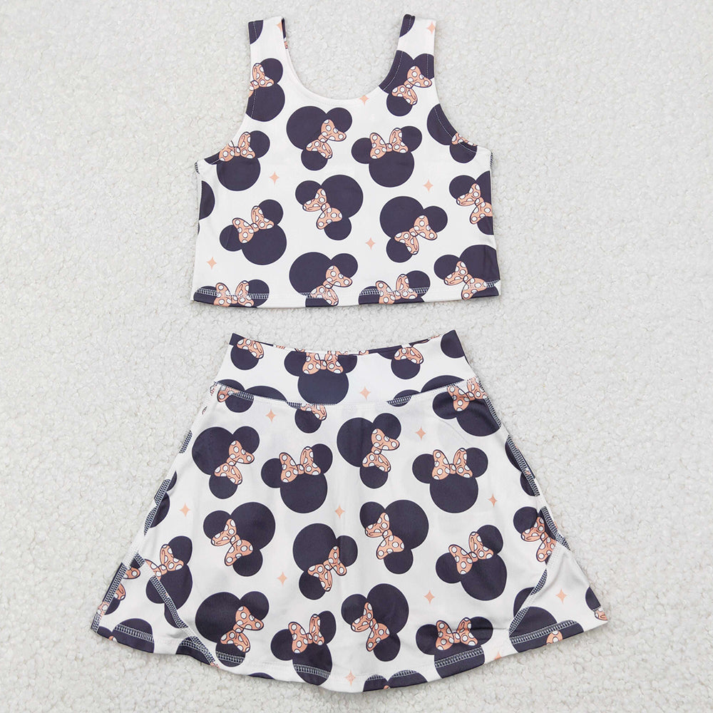 Baby Girls Dress Cartoon Top Skort Skirts Clothes Sets GSD1934 4.21