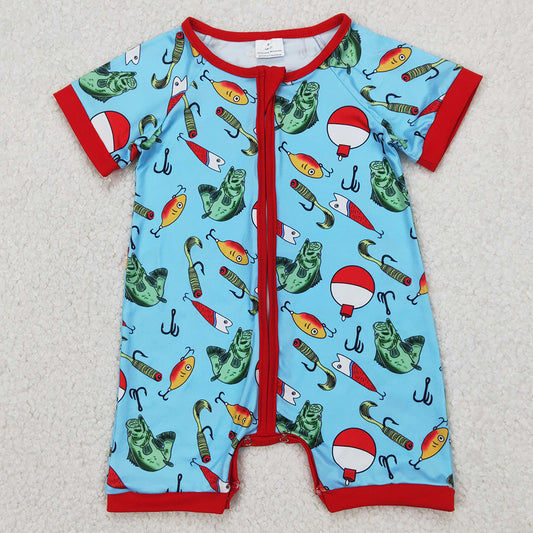 Baby Infant Boys Rompers Fishing Float Zip Rompers SR2707 3.27