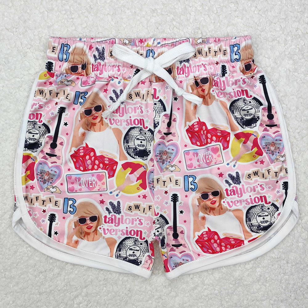 Baby Girls Shorts Pink Singer Lover Shorts Bottoms SS0418
