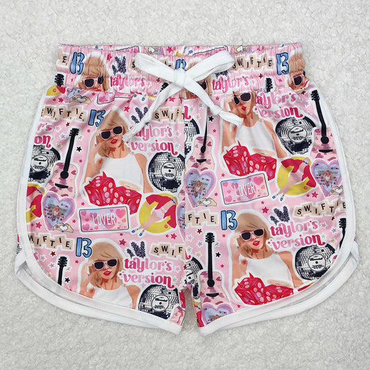 Baby Girls Shorts Pink Singer Lover Shorts Bottoms SS0418