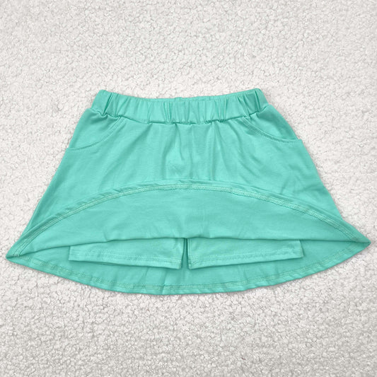 Baby Girls Skirts Green Cotton Pocket Skorts Skirts GLK0069 4.28