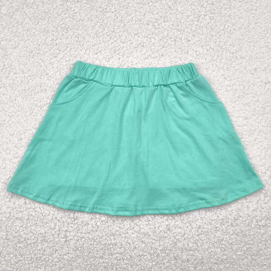 Baby Girls Skirts Green Cotton Pocket Skorts Skirts GLK0069 4.28