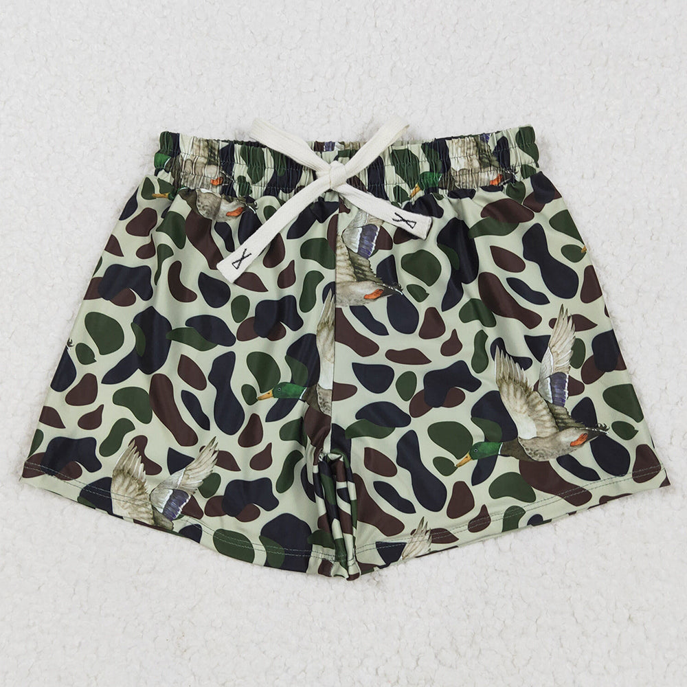 Baby Boys Swim Trunks Green Duck Camouflage Trunks Bottoms Swimsuits S0469 5.1