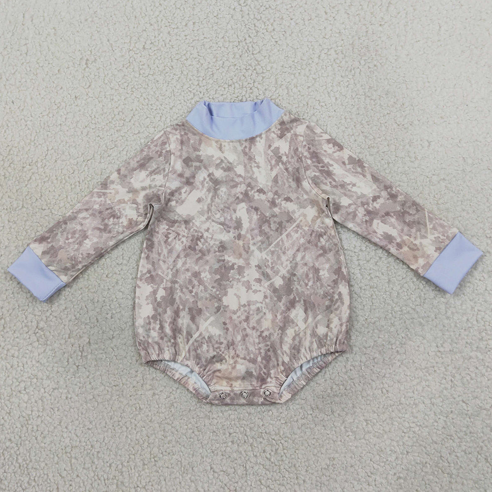 Baby Kids Rompers Long Sleeve Southern Blue Khaki Camo Yoga Active Rompers LR3307