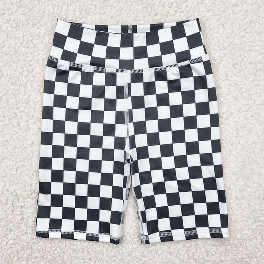 Baby Girls Shorts Black White Plaid Yoga Biking Shorts Bottoms SS0537 4.22