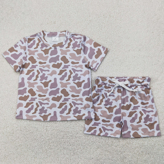 Baby Girls Clothes Grey Camouflage Shirt Shorts Clothes Sets GSSO1725 4.3