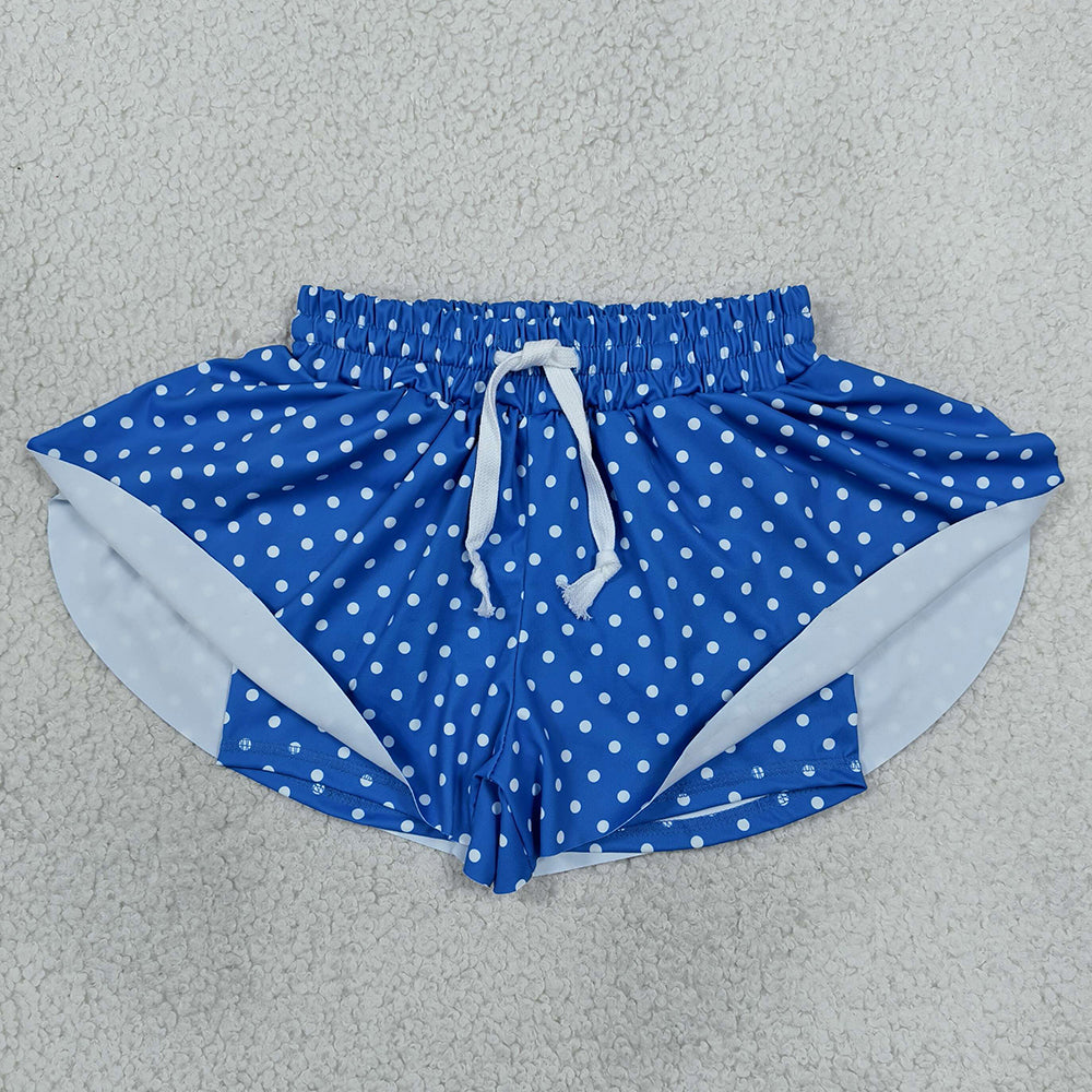 Baby Girls Shorts Blue Polka Dots Yoga Active Butterfly Shorts Bottom SS0966