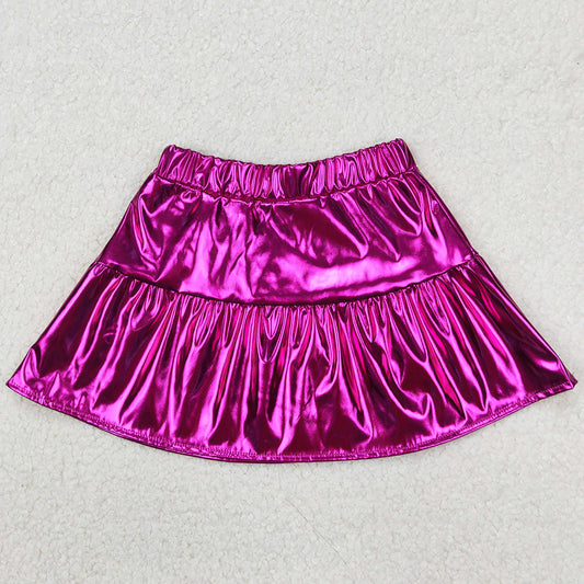 Baby Girls Purple Leather Skort Skirts GLK0039 3.20