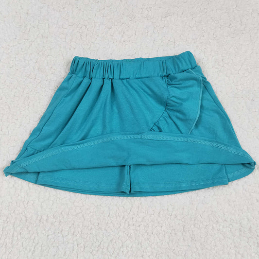Baby Girls Skirts Turquoise Ruffles Skort Skirts GLK0060 5.22