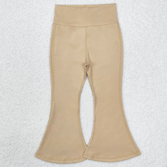 Baby Girls Pants Khaki Yoga Active Wear Bell Bottom Pants P0574