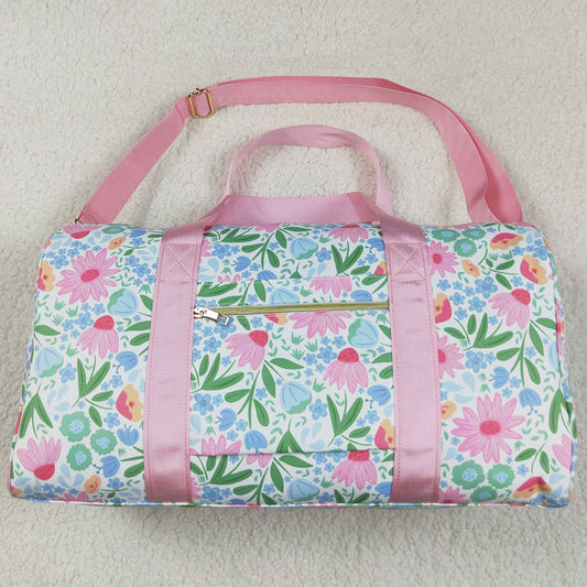 Kids Girls Bags Pink Ruffle Floral Print Gym Duffle Bags BA0290 4.21