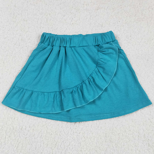 Baby Girls Skirts Turquoise Ruffles Skort Skirts GLK0060 5.22