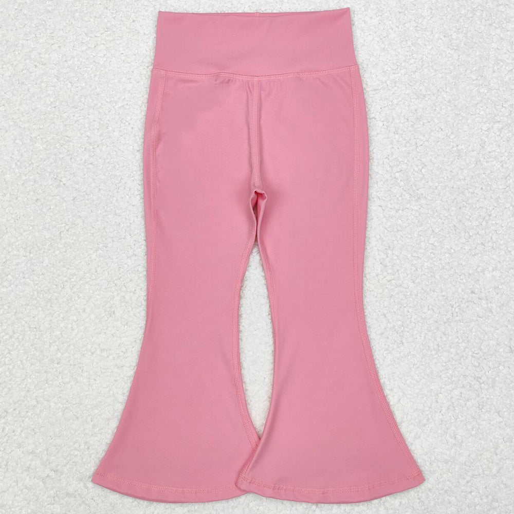 Baby Girls Pants Pink Yoga Active Wear Bell Bottom Pants P0573
