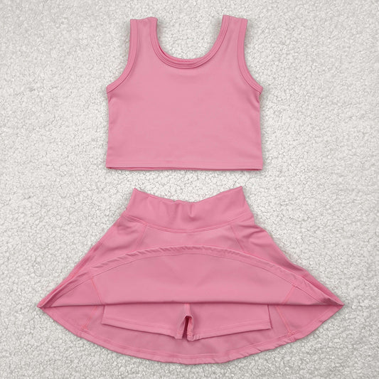 Baby Girls Clothes Rust Vest Top Sports Skorts Skirts Sets GSD1978 4.22