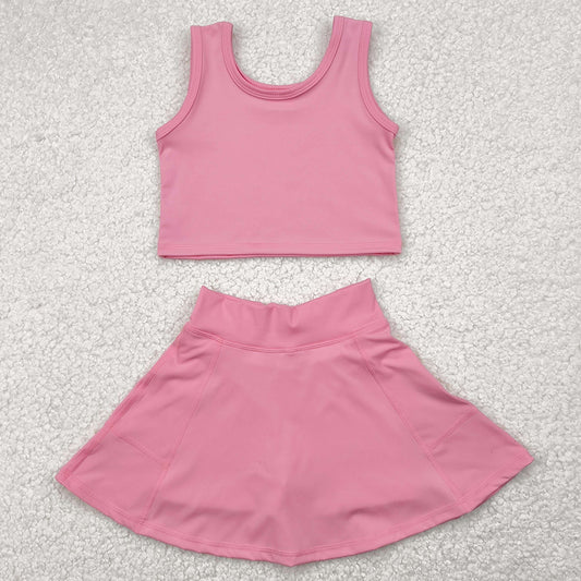 Baby Girls Clothes Rust Vest Top Sports Skorts Skirts Sets GSD1978 4.22