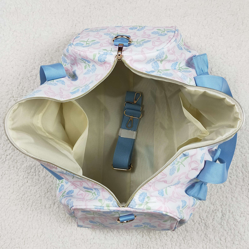 Kids Children Adult Bags Blue Ruffle Glower Gym Duffle Bags BA0294 12.31