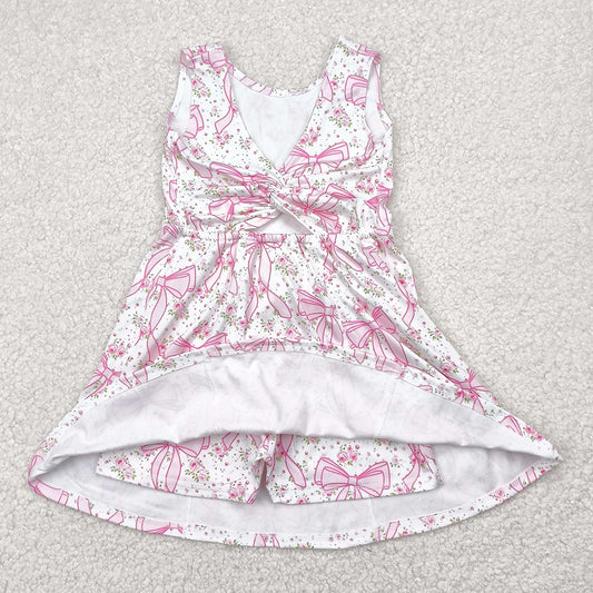 Baby Girls Dress Pink Yoga Skort Knee Length Dresses GSD2199 4.29