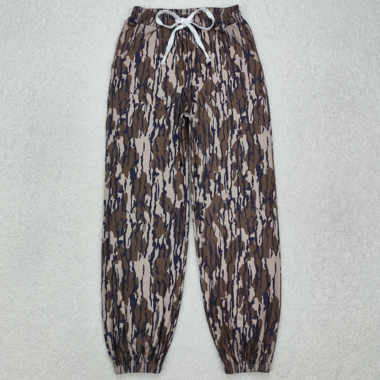 Adult Women Pants Yoga Bottomland Camouflage Pocket Bottom Joggers Pants P0726