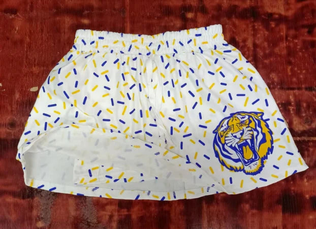 Preorder moq 5 Baby Girls Ice Cream Tiger Team Short Skirts Bottoms 5.9