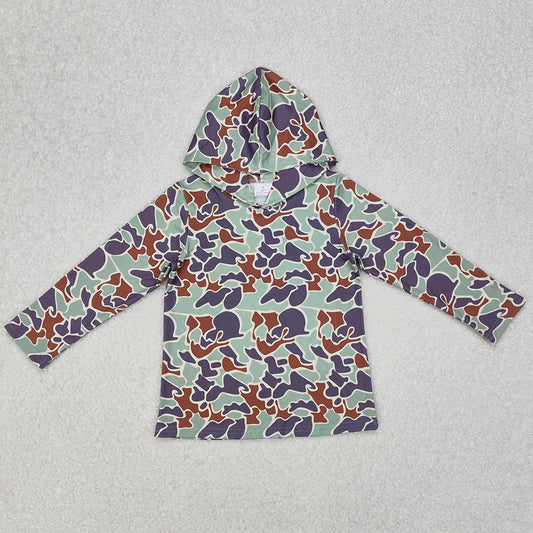 Baby Boys Clothes Hoodies Grey Green Camo Long Sleeve Hooded Tops BT0918 3.6