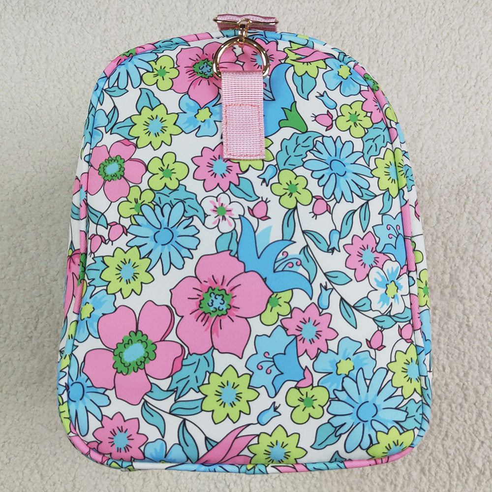 Pink Baby Girls Adult Bags Ruffle Floral Print Gym Duffle Bags BA0291 7.7