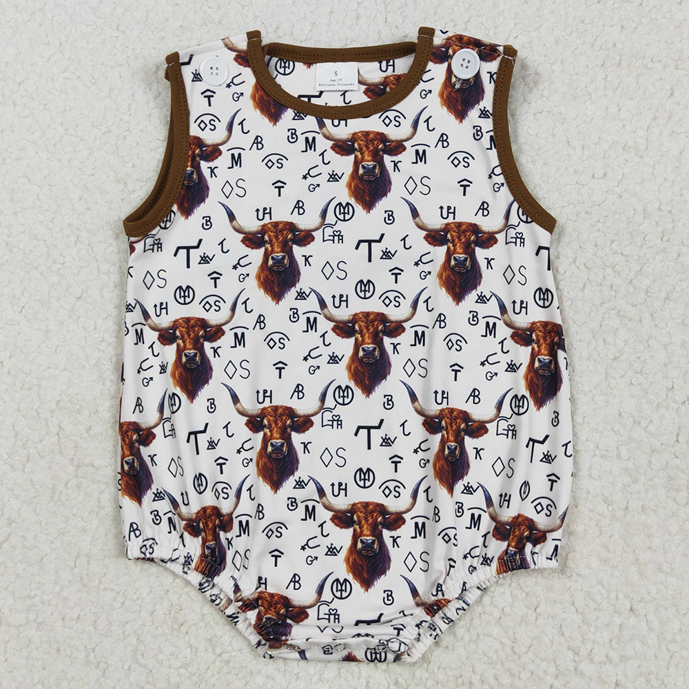 Baby Infant Boys Rompers Western Cow Rompers SR2699 5.1