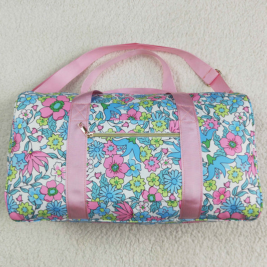 Pink Baby Girls Adult Bags Ruffle Floral Print Gym Duffle Bags BA0291 4.22