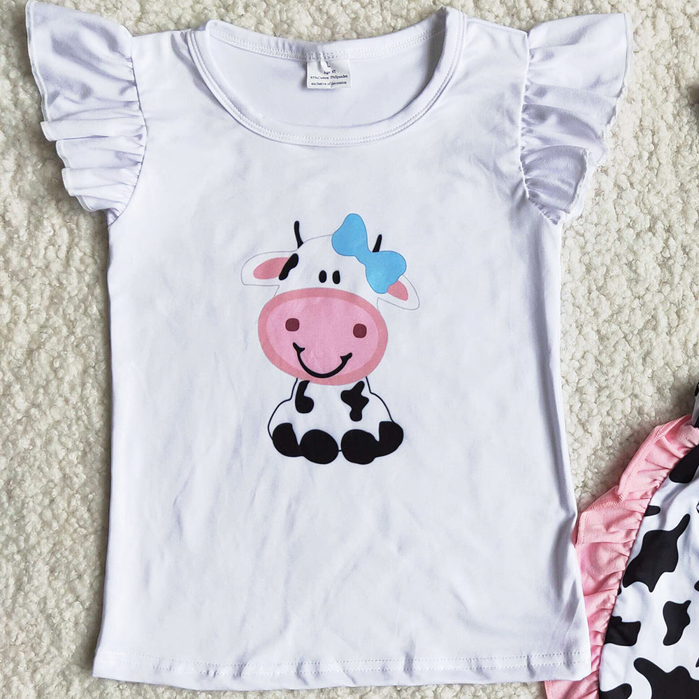 RTS Toddler Baby Girls Clothes Suspender Design Bow Boutique Girls Clothing Outfit B15-24