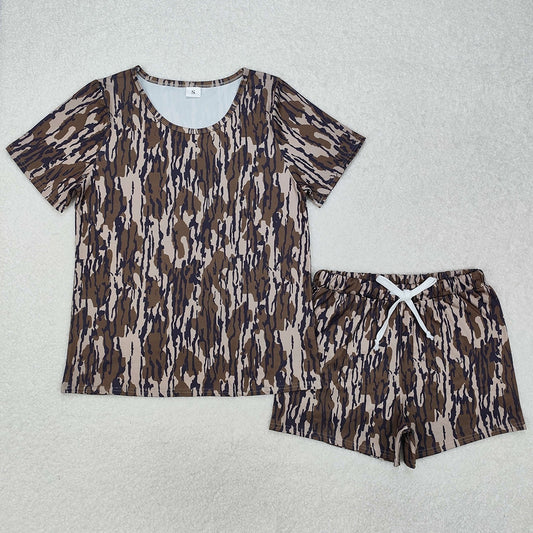 Adult Women Pajamas Bottomland Tops Shorts Pajamas GSSO1681