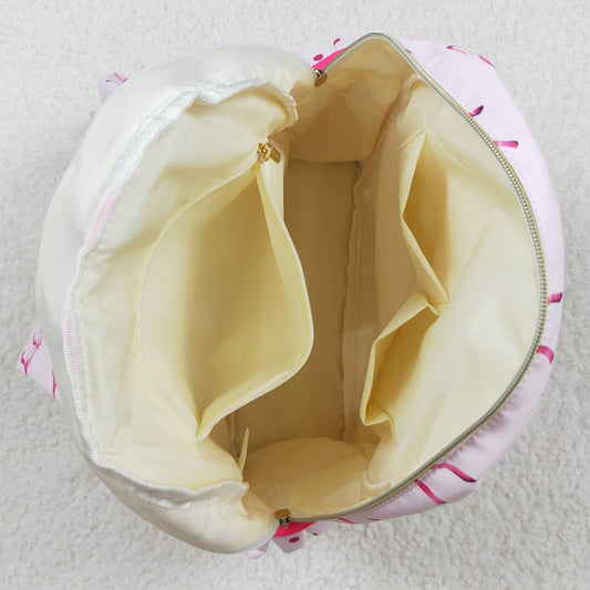 Baby Kids Girls Backpacks Pink Bows Backpack Zip Back Bags BA0233 8.5