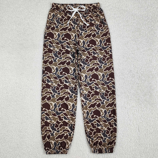 Adult Women Pants Duck Grey Camo Pocket Bottom Joggers Pants P0724