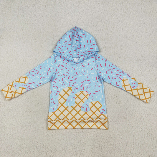 Baby Boys Clothes Blue Sprinkles Drips Long Sleeves Hoodies Tops BT1270 7.7
