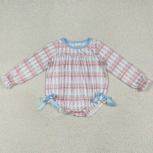 Baby Girls Rompers Christmas Soldiers Bows Ruffle Rompers LR2298 7.9