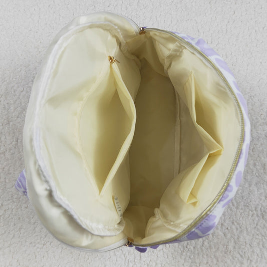 Baby Kids Girls Backpacks Lavender Leopard Backpack Zip Back Bags BA0239 4.29