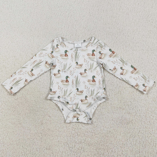 Baby Girls Rompers Long Sleeves Mallard Ducks Hunting Rompers LR2338 7.10