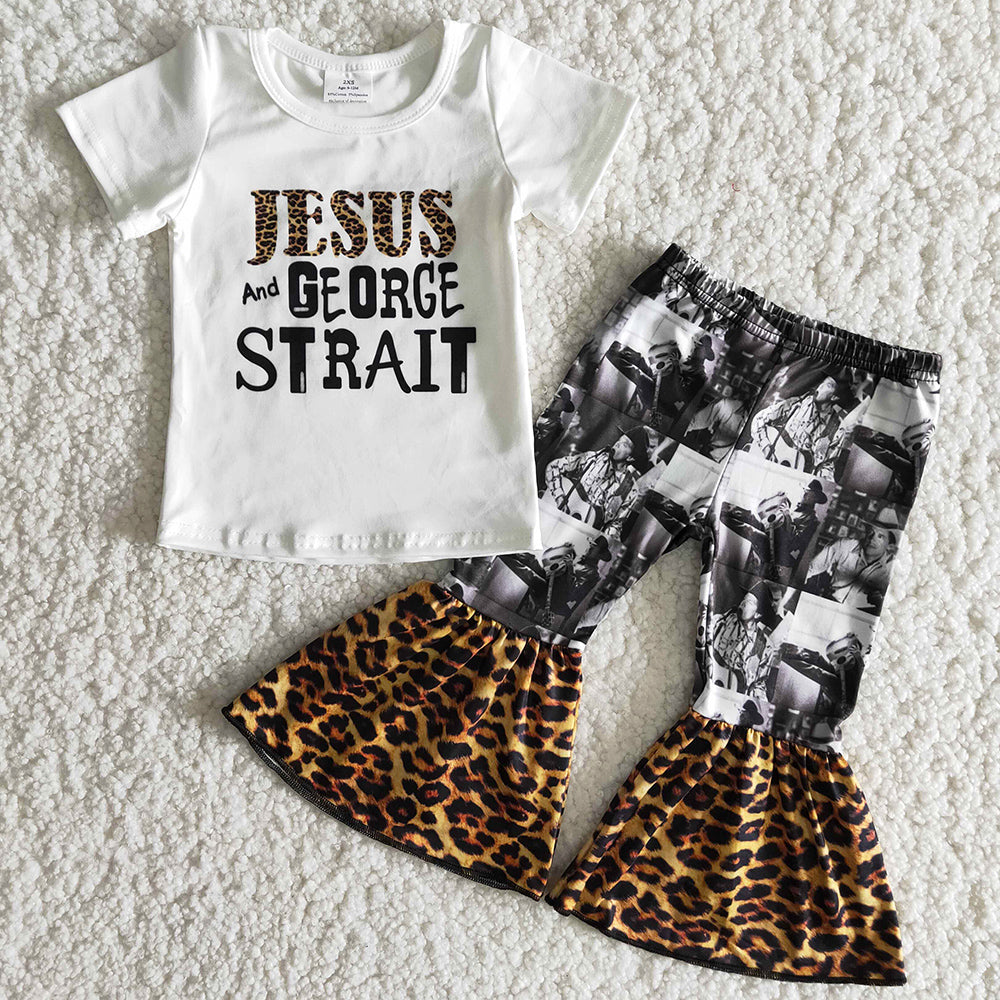 Kids Clothes Girls Bell Pants Set Toddler Girl Clothes Outfits A18-10