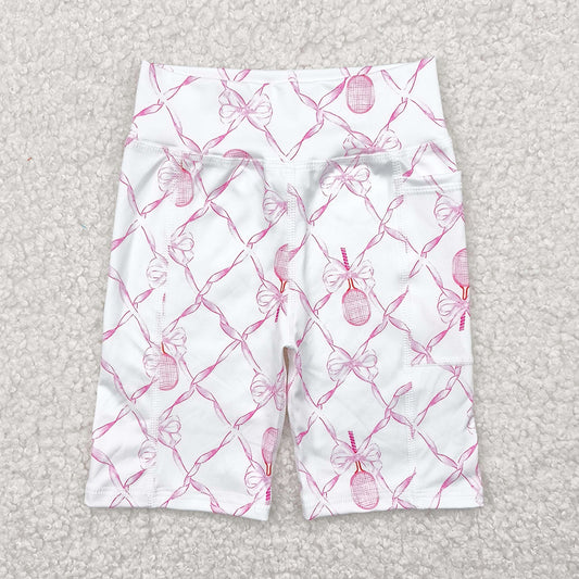 Baby Girls Shorts Pink Tennis Bows Yoga Biking Shorts SS0397 4.28