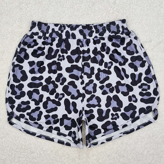 Adult Women Shorts Grey Leopard Summer Shorts Preorder SS0385 3.18