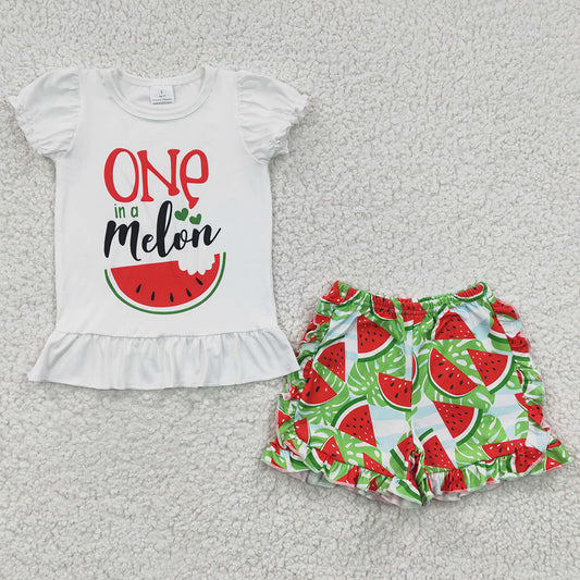 Summer Girls Clothing Watermelon Print Cute Baby Outfits A5-22 4.1