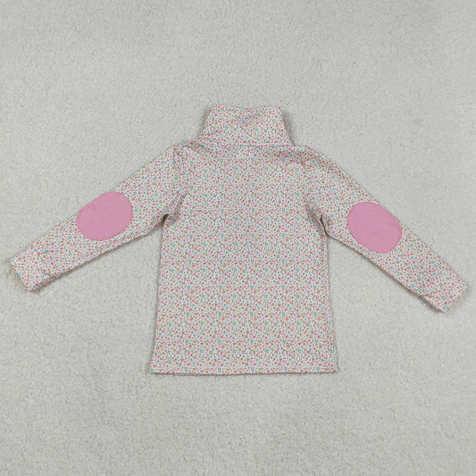 Baby Girls Clothes Tops Long Sleeves Pink Floral Zipper Top GT1145 9.1