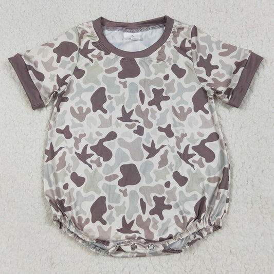 Baby Boys Rompers Short Sleeves Khaki Ducks Camo Rompers SR3141 6.25