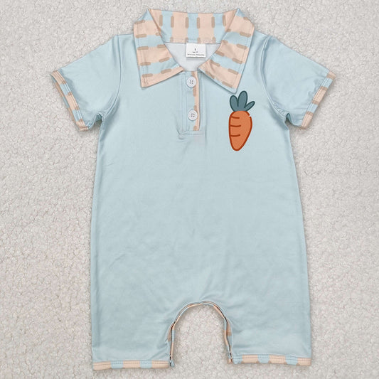 Baby Infant Boys Rompers Easter Carrot Short Sleeve Rompers SR2226