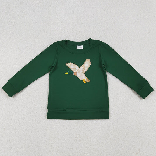 Baby Boys Clothes Tops Embroidery Ducks Long Sleeves Tee Shirts Tops BT1334 9.20