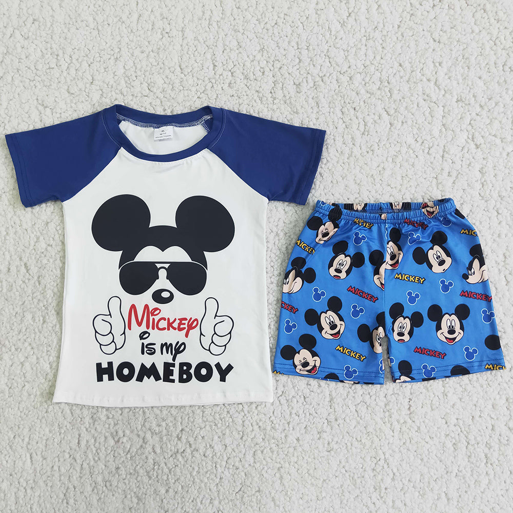 Kids Designer Clothes Boy Summer Outfits Boutique Baby Boys Clothes Shorts Set D7-13