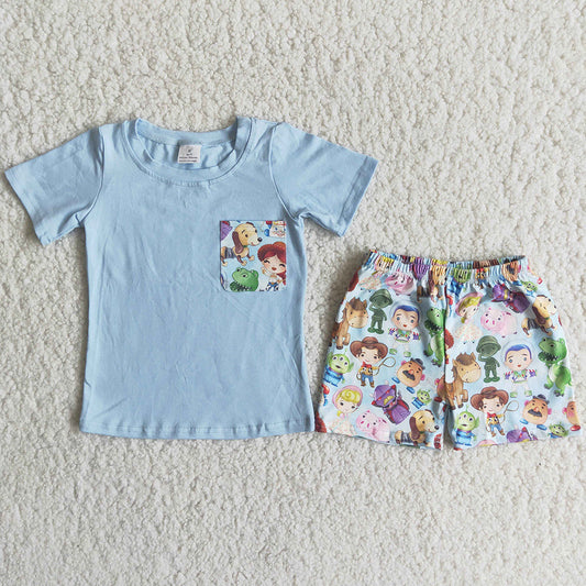 Boutique Kids Clothing Cute Boys Outfits Matched Girls Summer Clothes Set C14-24