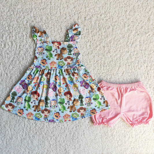 Boutique Kids Clothing Cute Boys Outfits Matched Girls Summer Clothes Set C14-24